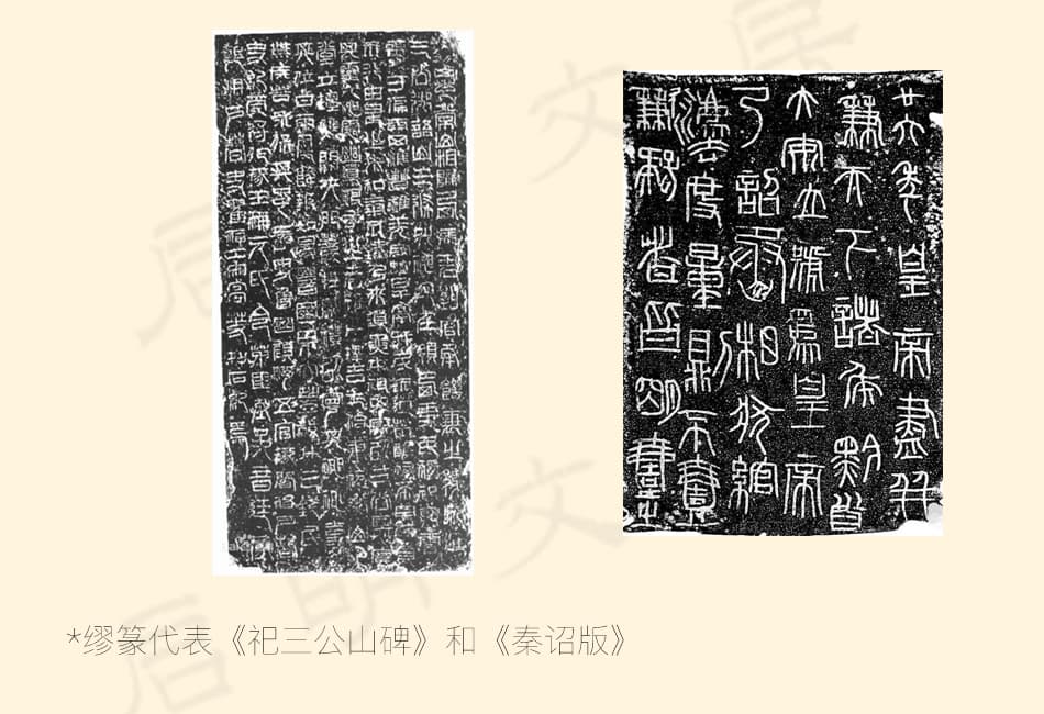 缪篆和秦诏版